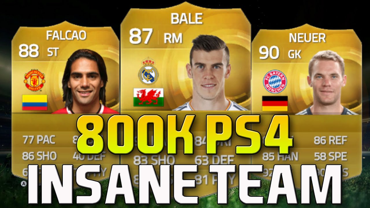 Fifa 15 Insane Squad Builder ft Bale, Falcao and Neuer! Prices: PS4 1.4 Million / Xbox 800K