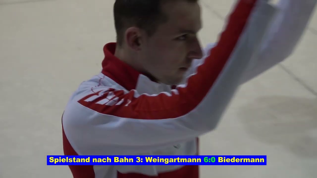 Eisstock Weltcup Zielwettbewerb Herren, Weingartmann : Biedermann