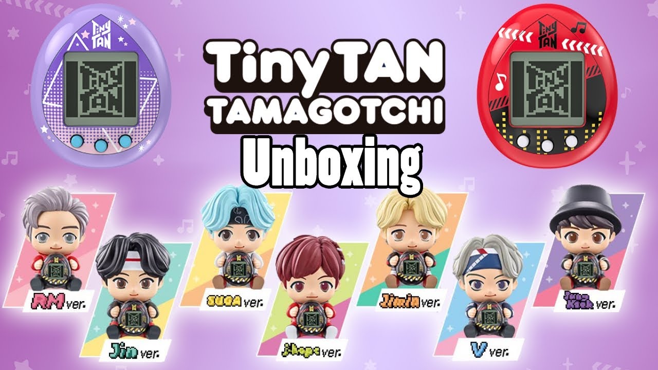 TinyTAN HugMy Tamagotchi Nano Unboxing and Gameplay (BTS Collaboration)