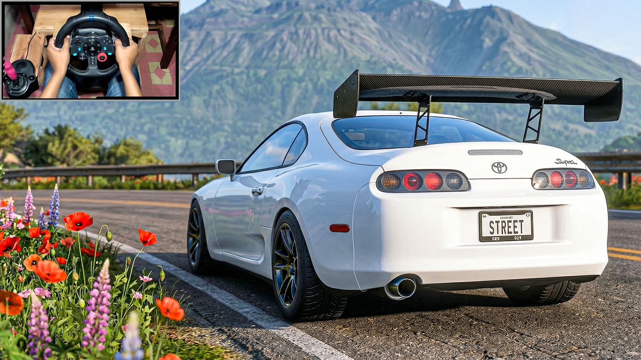 Forza Horizon 5 Toyota Supra MK4 | Realistic Drifting & Cruising | Logitech G29 H-Shifter [4K]