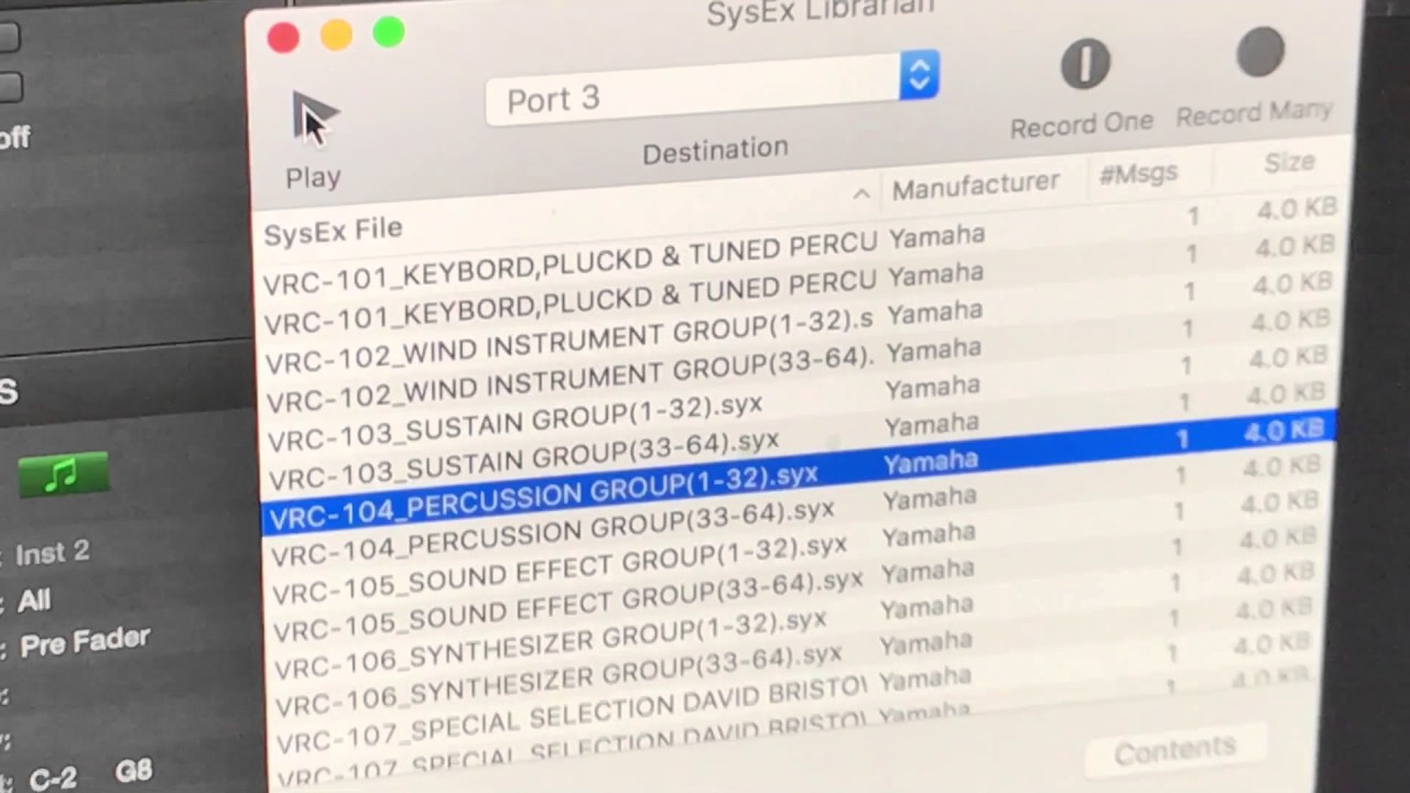 Yamaha DX7S and MIDI System Exclusive (SysEx) -.PT1 Loading MKI banks.