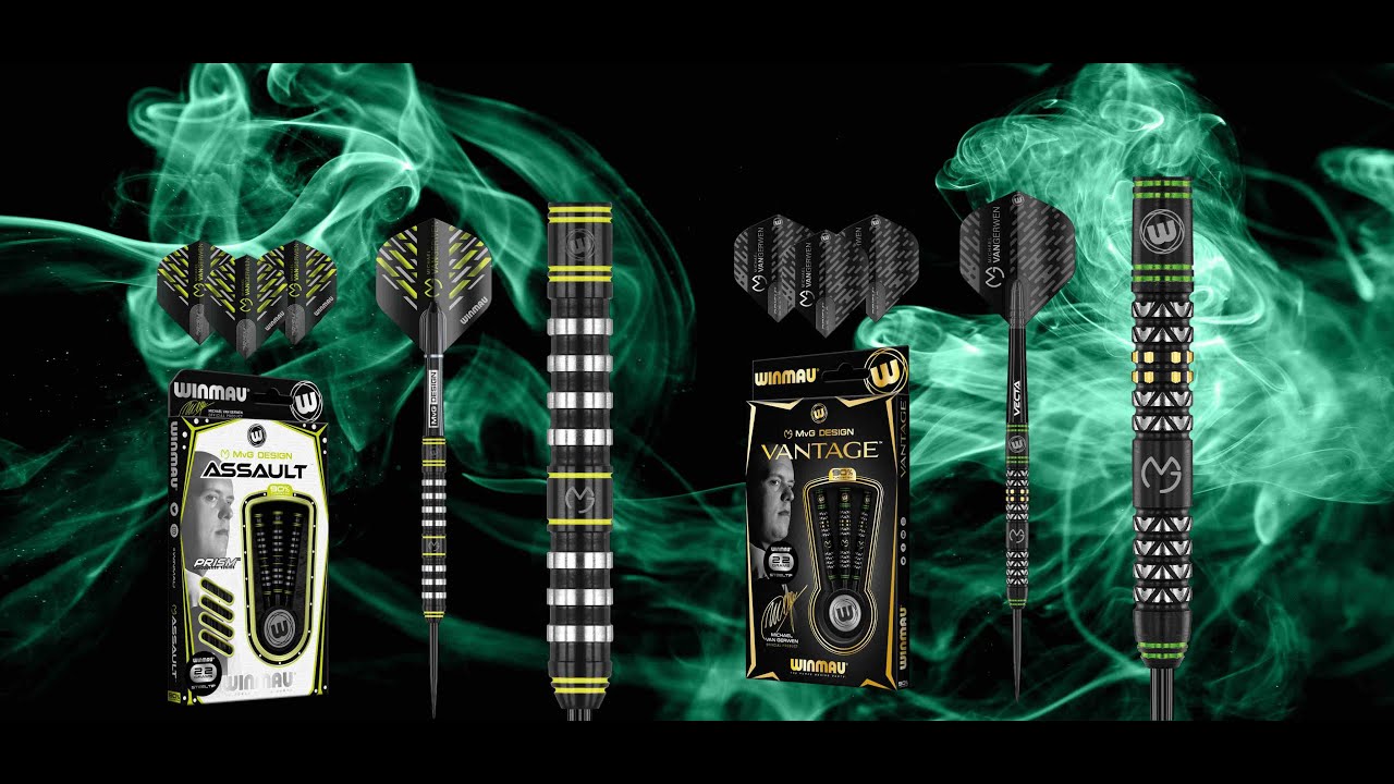 Winmau MvG Assault + Vantage im Test |  Review |  Michael van Gerwen |  Steeldart Florian Hempel