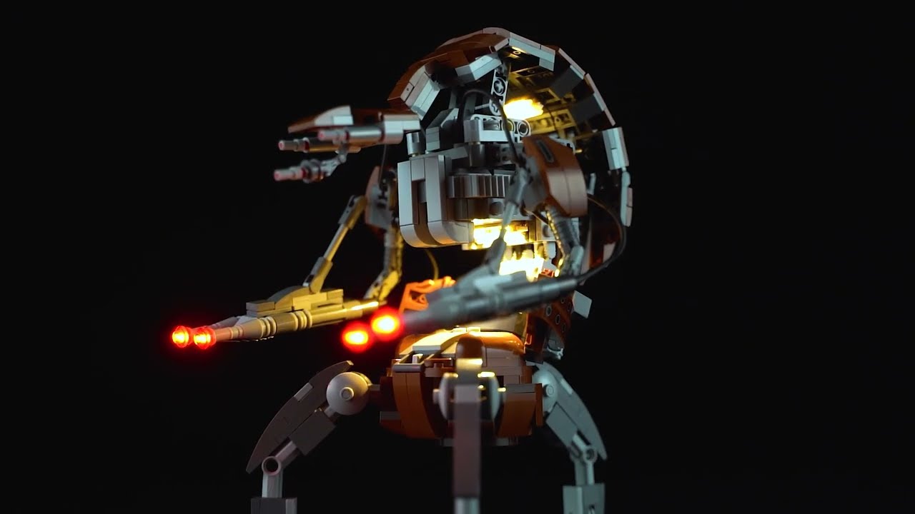 BriksMax Light Kit For Lego Droideka 75381