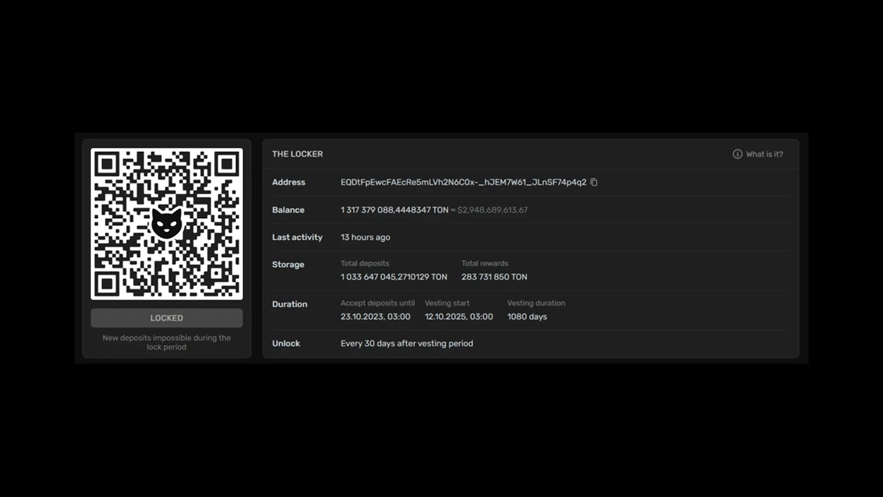 TON locks up 25% of token supply to make tokenomics predictable