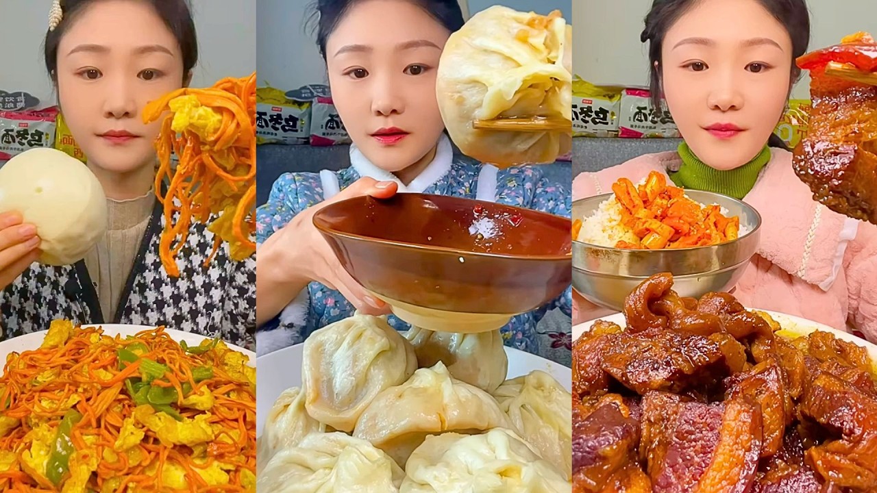 1 Hour ASMR Mukbang | Satisfying Eating Sounds for Sleep, Relaxation & Study #1102