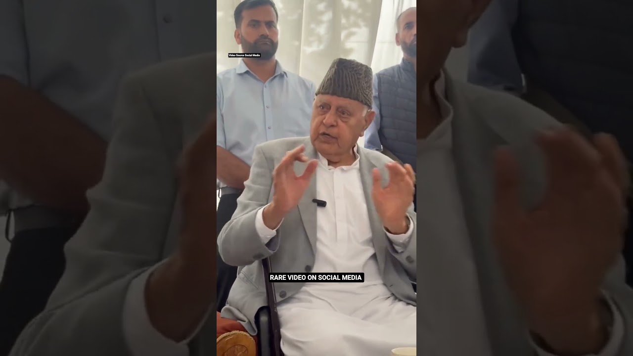 Farooq Abdullah's RARE VIDEO ON SOCIAL MEDIA #farooqabdullah