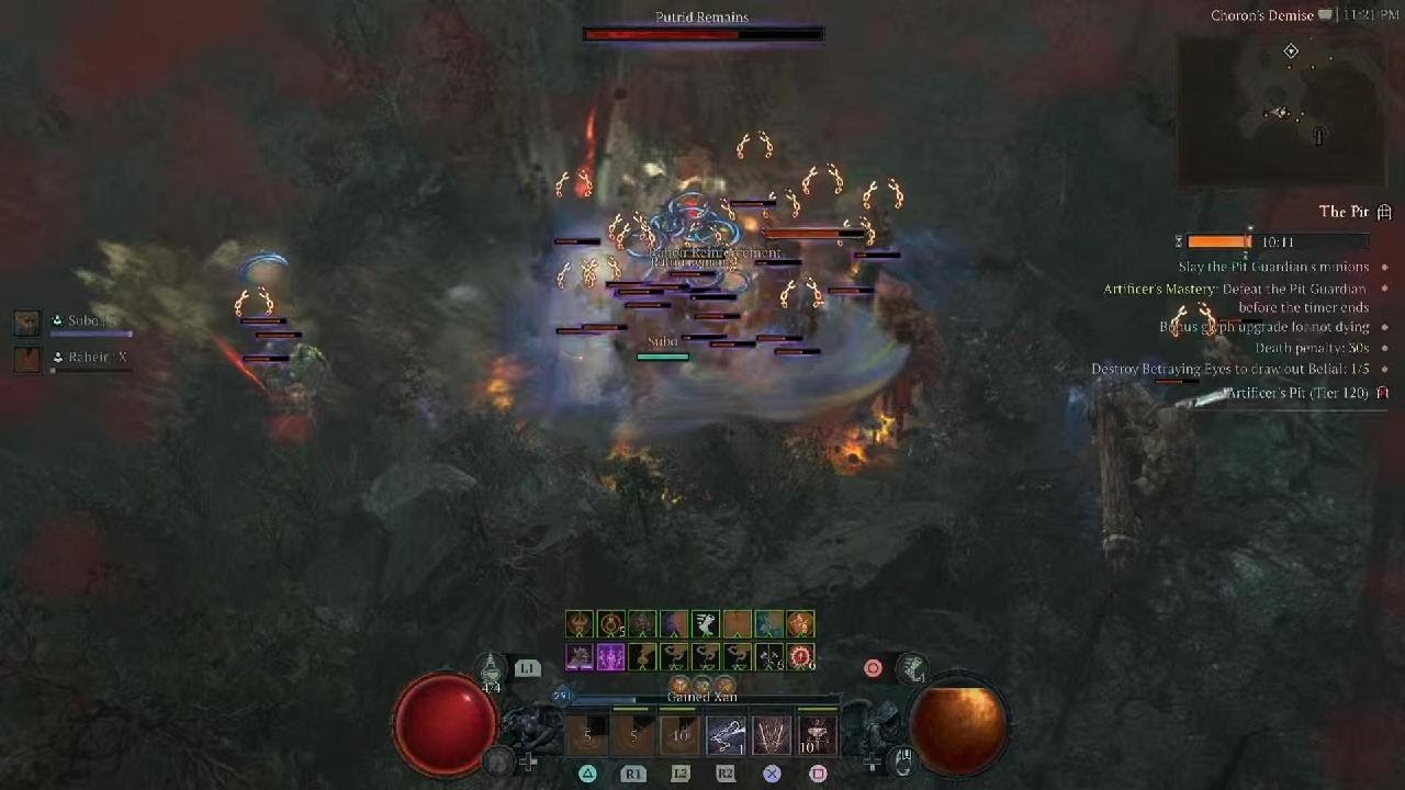 Diablo IV barb s11 pit 120