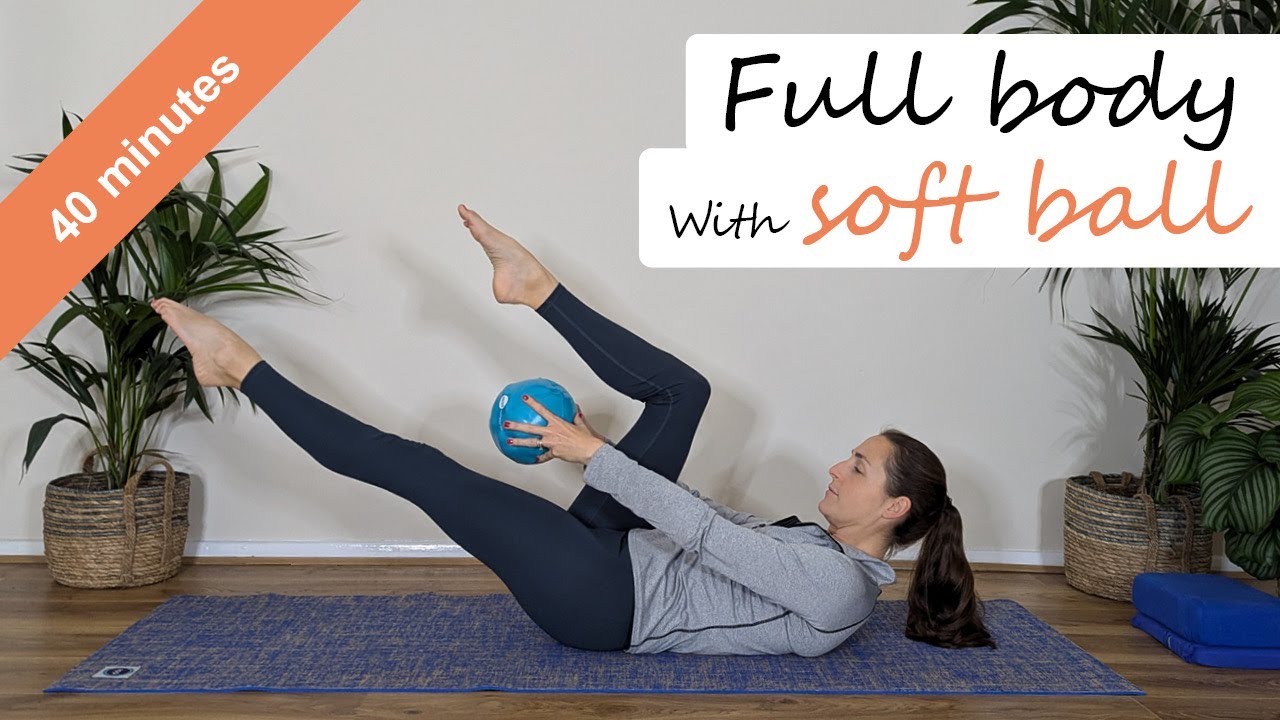 Full body Pilates class with soft ball | Pilates Live