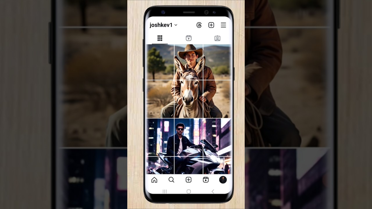 Как сделать сетку фотографий в Instagram с обновлением прямоугольной сетки #шорты #обновлениесетк...