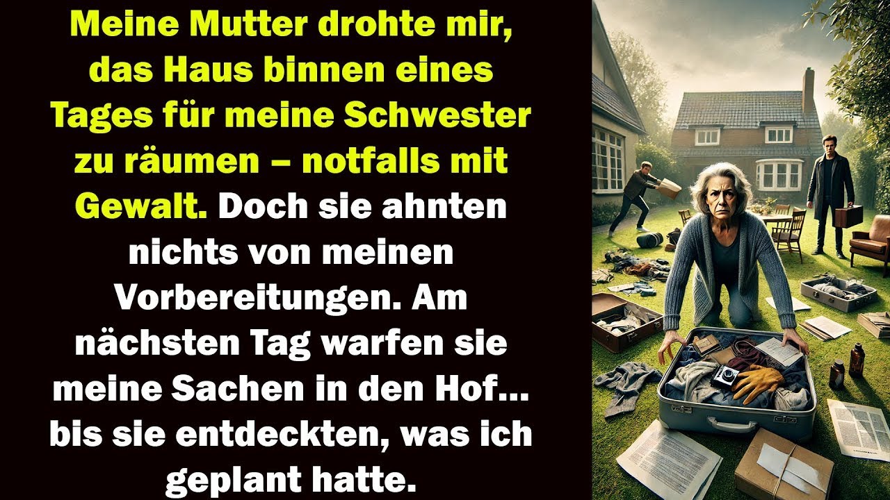 Sie warfen meine Sachen raus doch ahnten nicht, was ich längst vorbereitet hatte