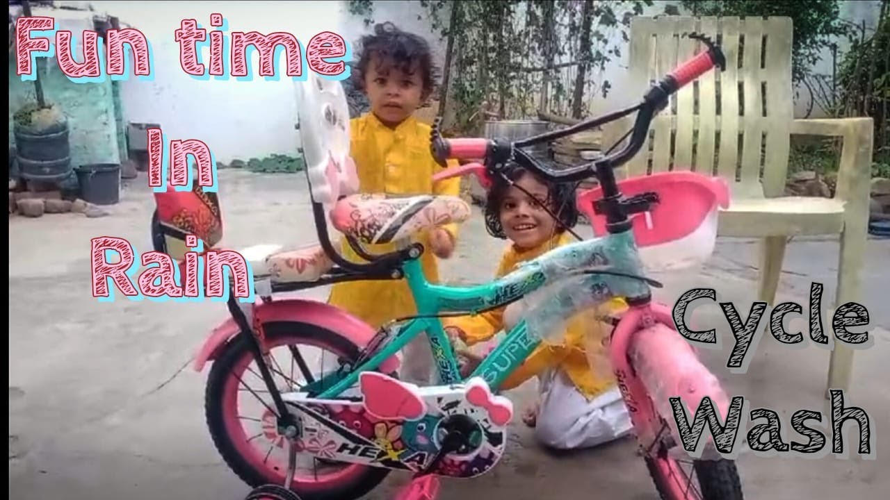 Fun in Rain by sisters🧡😊