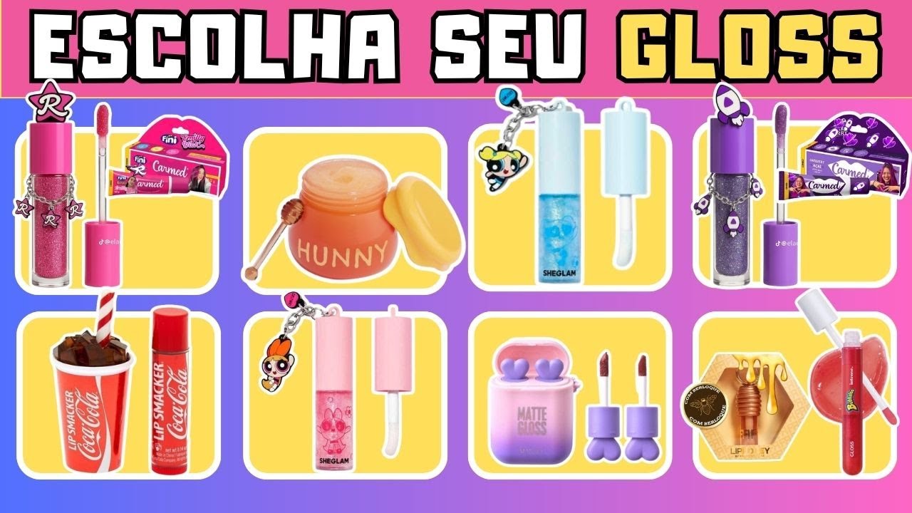 MONTE SUA COLE&Ccedil;&Atilde;O DE GLOSS INCR&Iacute;VEL 💄