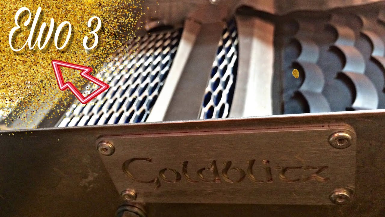 Goldblitz elvo 3 sluice box test
