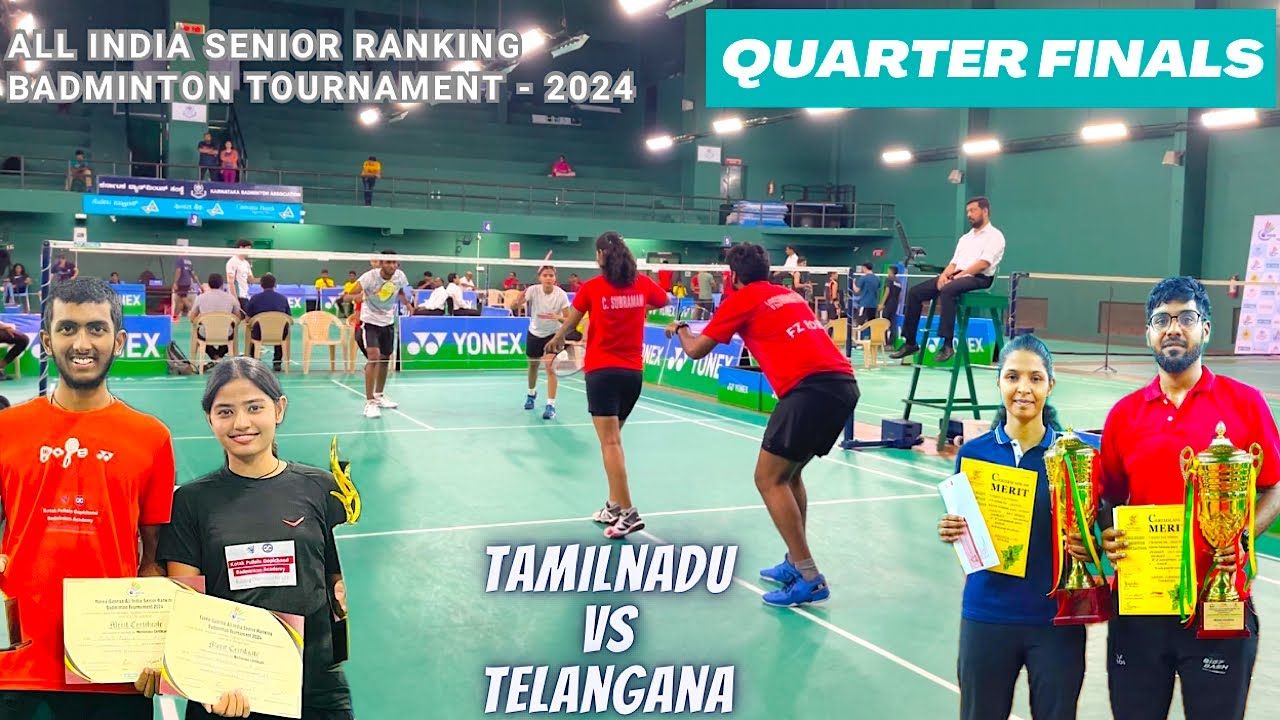 LOKESH/ANUSHA Vs SATWIK/VAISHNAVI || QuarterFinal Mixed Doubles || All India Ranking Bangalore 2024