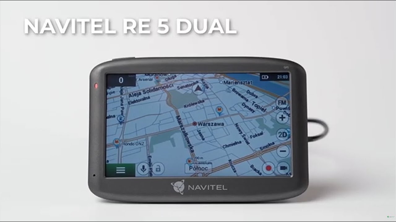 NAVITEL RE 5 DUAL - prezentacja nawigacji GPS z funkcją rejestratora jazdy