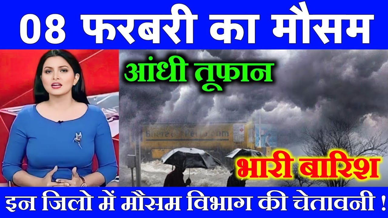 08 फरवरी का मौसम | today weather update, heat wave, #Mausam_ki_jankari #Lucknow_weather #आज_का_मौसम