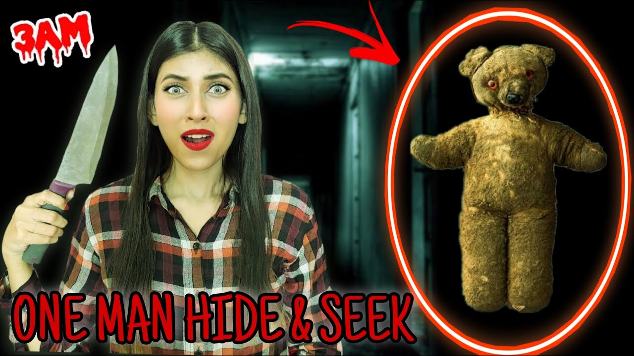 One Man Hide and Seek *GONE HORRIBLY WRONG* at 3am Challenge | Little Miss Shree