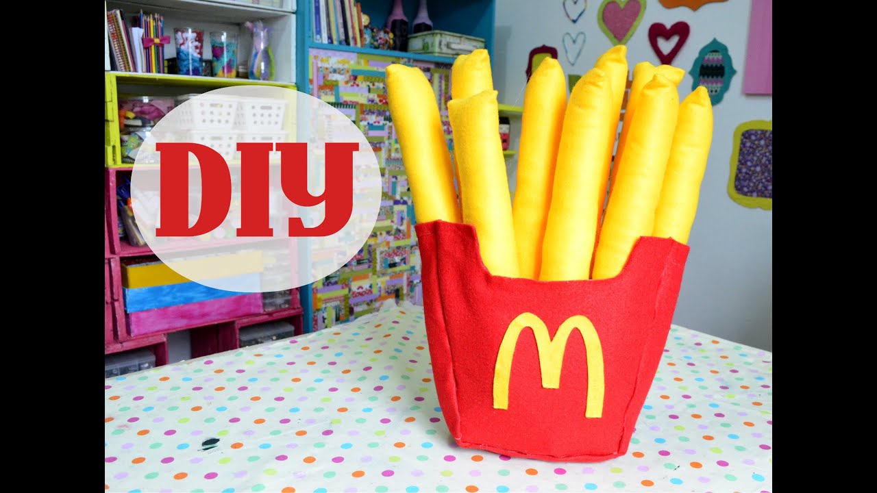 DIY Almofada Batata Frita