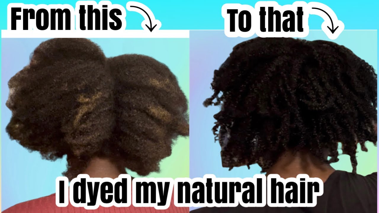 I Dyed My Natural Hair Jet Black | Rice Water Treatment | DDL Nation