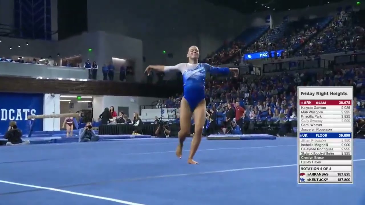 Creslyn Brose Perfect 10.0 Floor Kentucky vs Arkansas 3-7-25