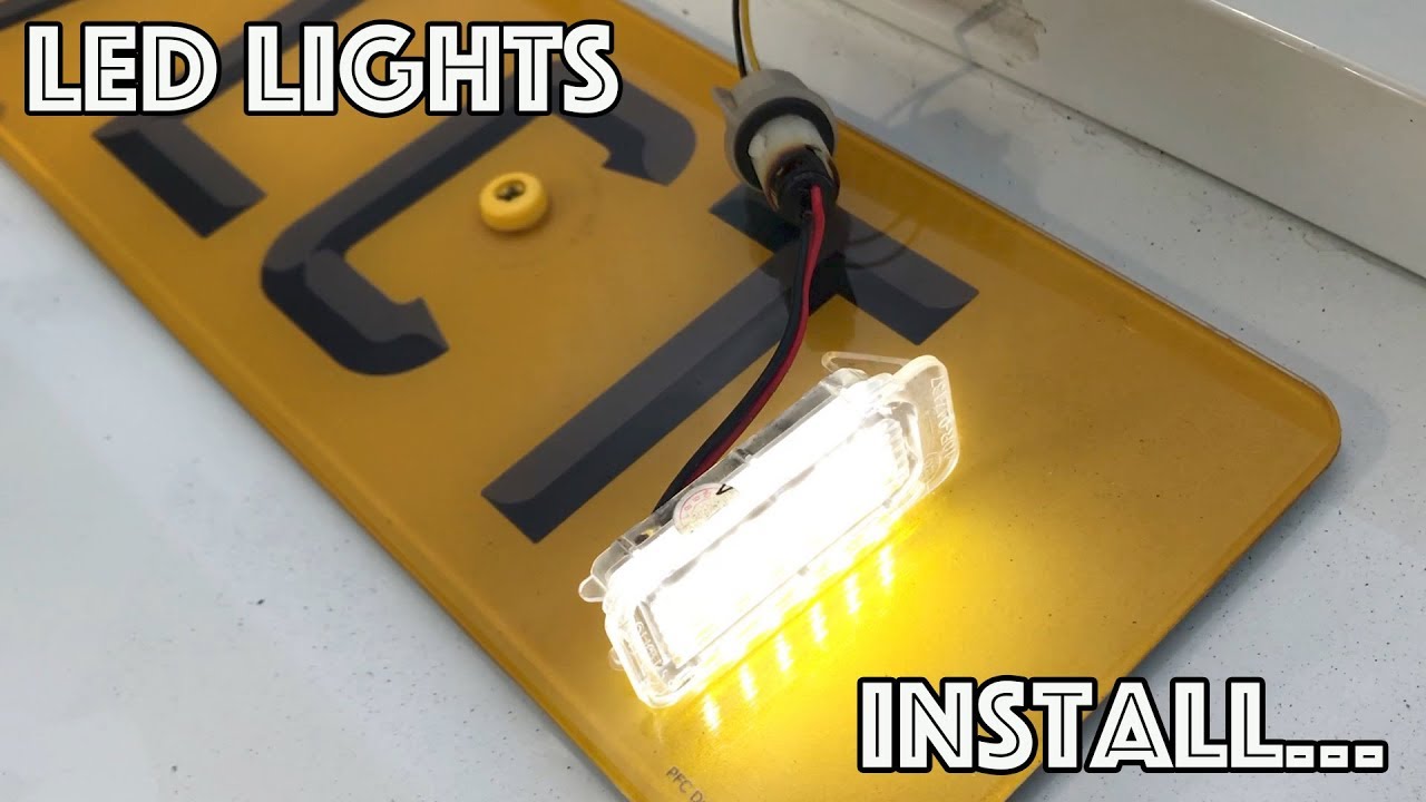 LED NUMBER PLATE LIGHTS INSTALL