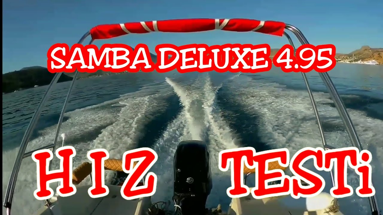 SAMBA DELUXE 4.95 Hız Testi | 50 hp Mercury | Kaç Mil Kaç Devire Çıktı?