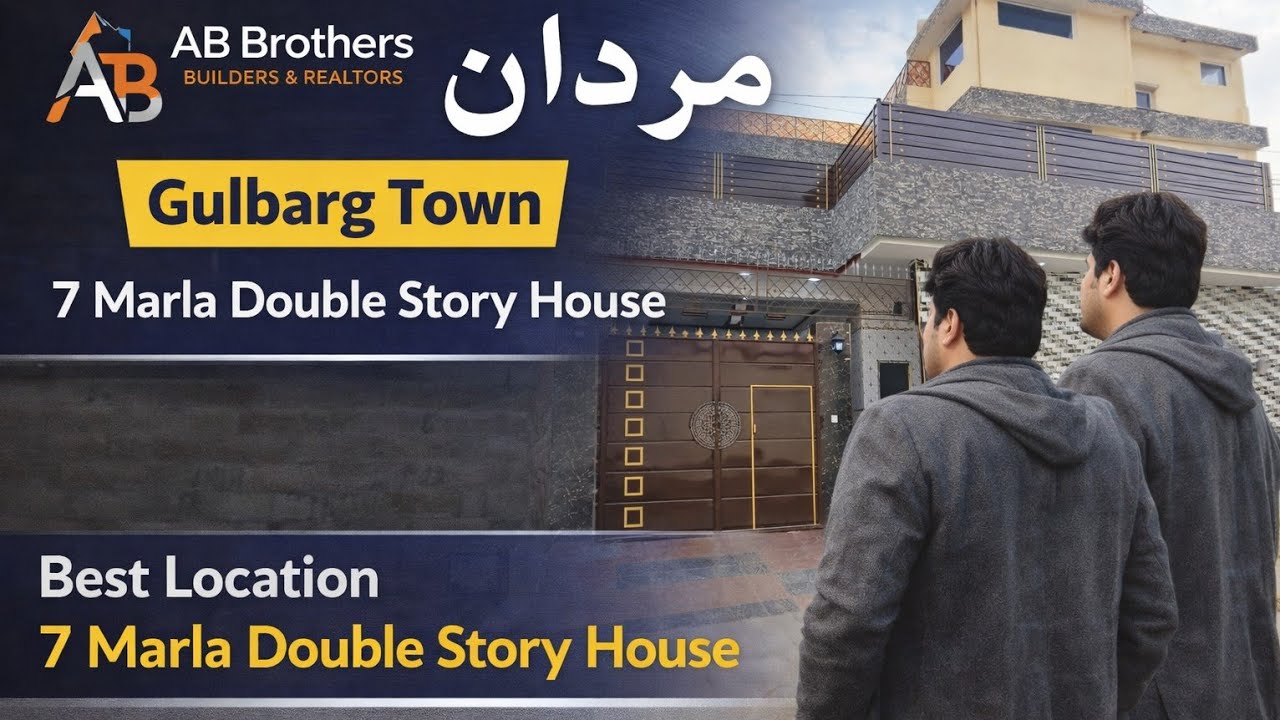 7 Marla Double Story Beautiful House for Sale in Gulberg Mardan | Prime Location | Best Price