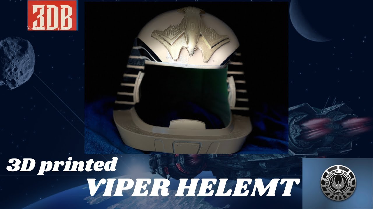 3d Printed Battlestar Galactica Viper Helmet