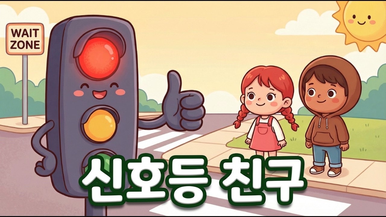 신호등 친구 노래 🚦 교통안전 횡단보도 | CherryChoco 체리초코 | 어린이 동요