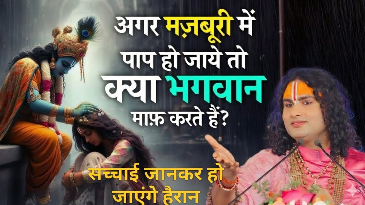 अगर मज़बूरी में पाप हो जाये तो क्या भगवान माफ़ करते हैं? 🥱 | श्री अनिरुद्धाचार्य जी महाराज 🙏