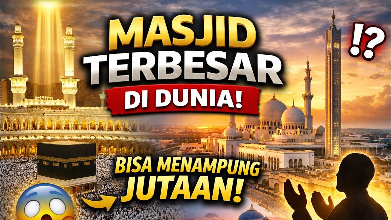 SUBHANALLAH. INILAH 7 MASJID TERBESAR DI DUNIA