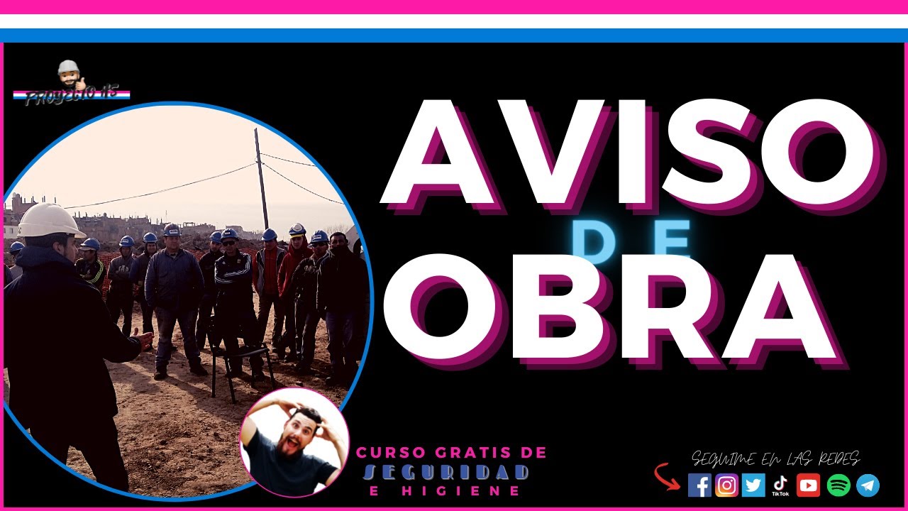 AVISO DE OBRA 🏗️❗❗❗ Cómo Hacerlo [Paso a Paso] - Seguridad en la Construcción #SOYPREVENCIONISTA #17
