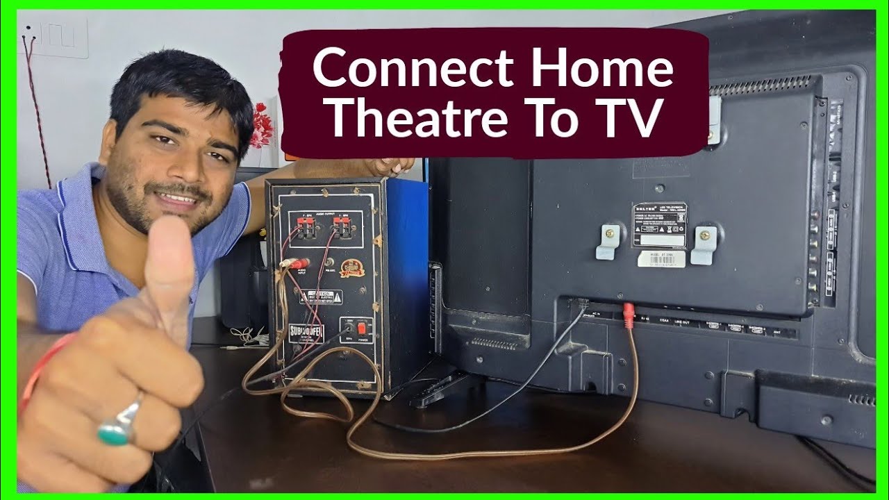How to connect home theatre to Smart TV directly | Home theatre ko TV se kaise connect krain