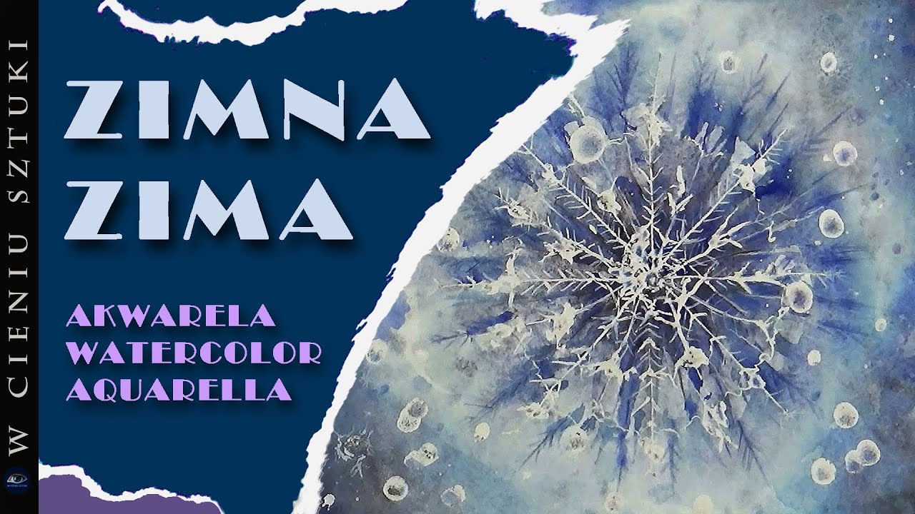 Zimna Zima z akwarelą ❄️