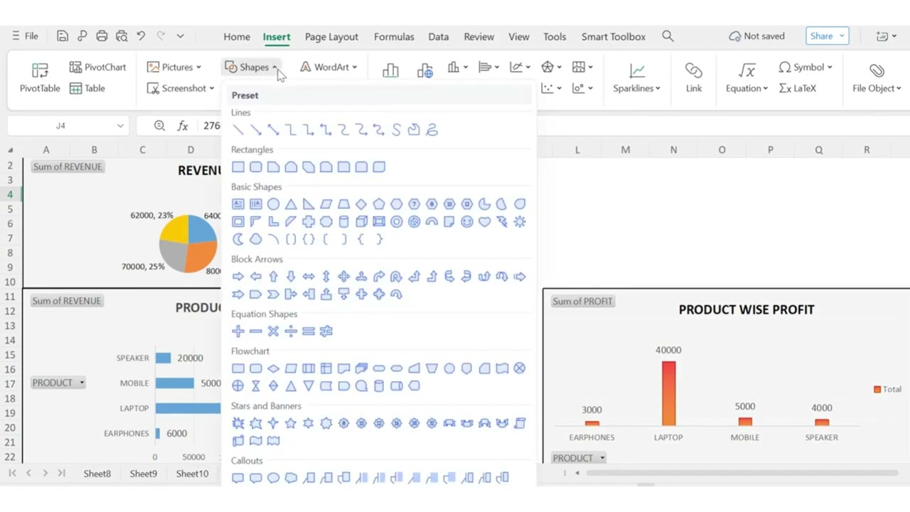 Pivot table & Dashboard #excel #dashboard #support 