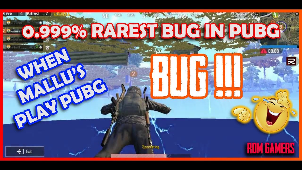 Rarest PUBG Bug ever | When Mallus Play PUBG | Erangal | 2019 | RANDOMIZED