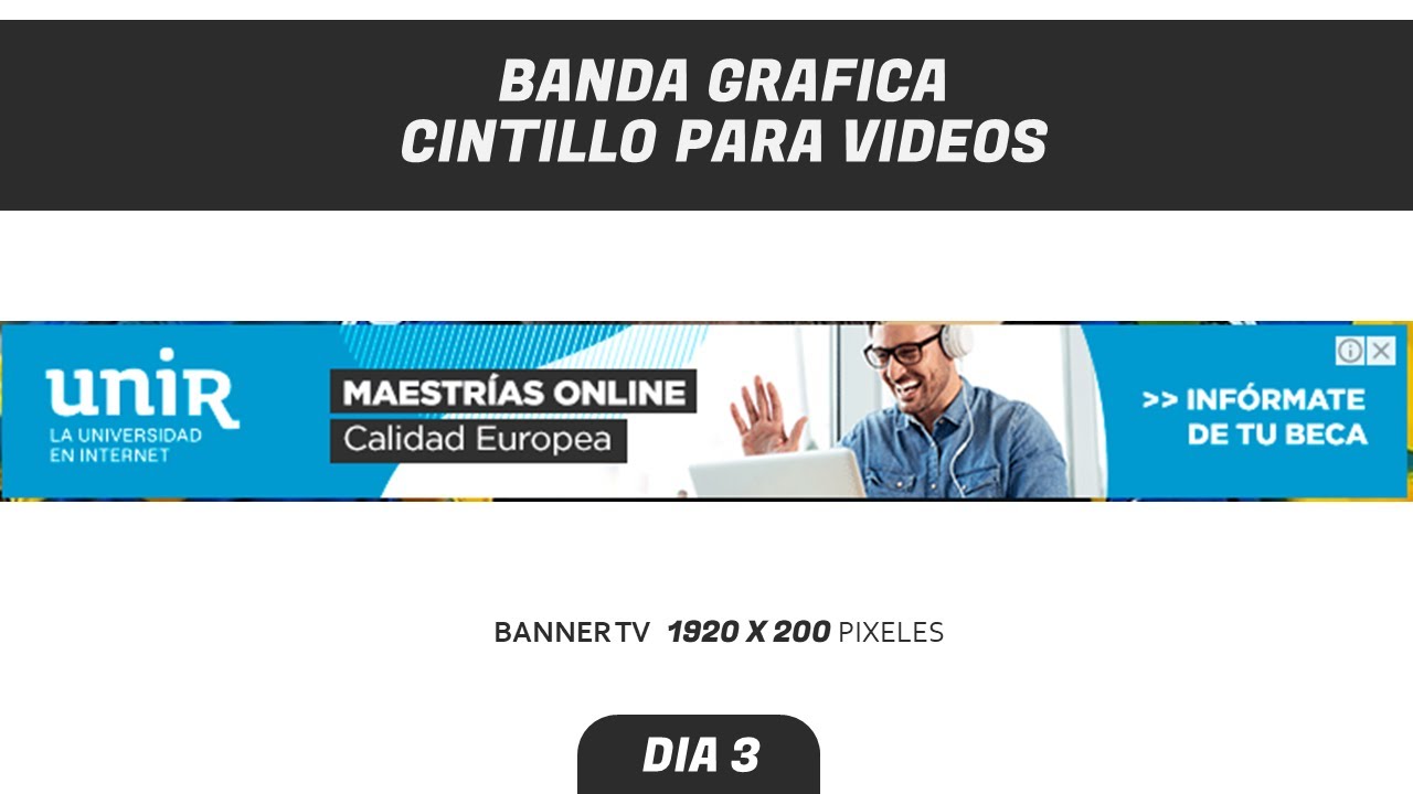 Banner o cintillos para videos en CorelDRAW🔖 DIA 3