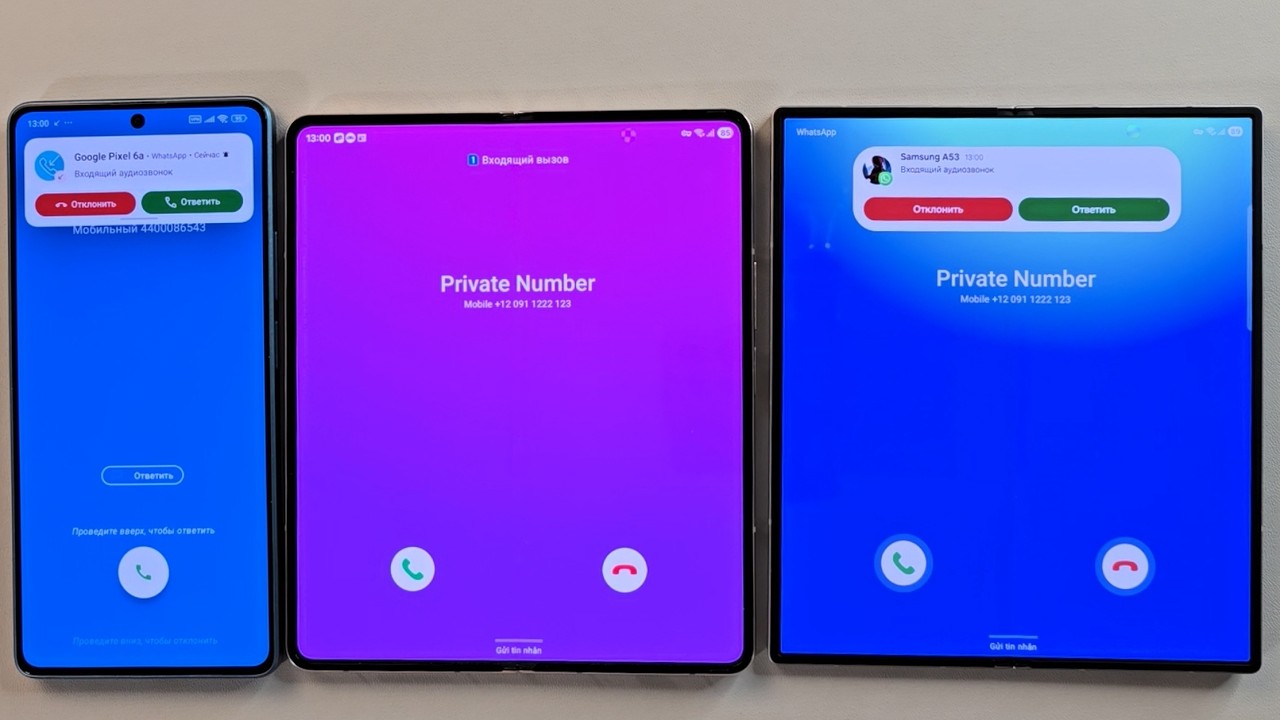 Incoming call& Double Fake call at the Same Time Poco F5 Samsung ZFold 2 Samsung Galaxy ZFold 6