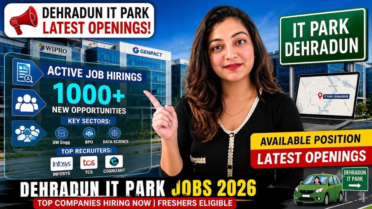 Latest Job Openings in Dehradun for Freshers/Experienced | Bumper Openings🔥 #itpark #dehradunjobs...