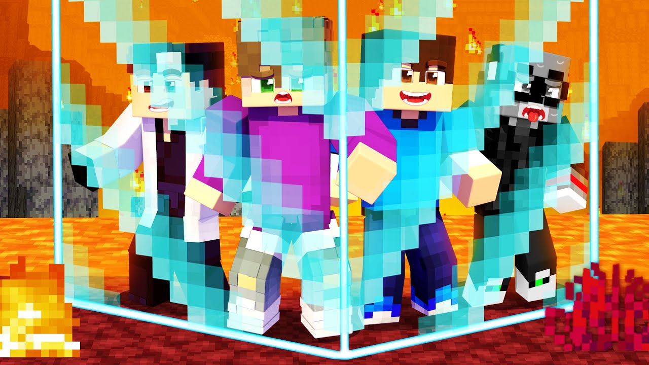 ΠΑΓΙΔΕΥΤΗΚΑΜΕ ΣΕ ΕΝΑΝ 200 ΕΠΙ 200 NETHER ΚΟΣΜΟ στο Minecraft!