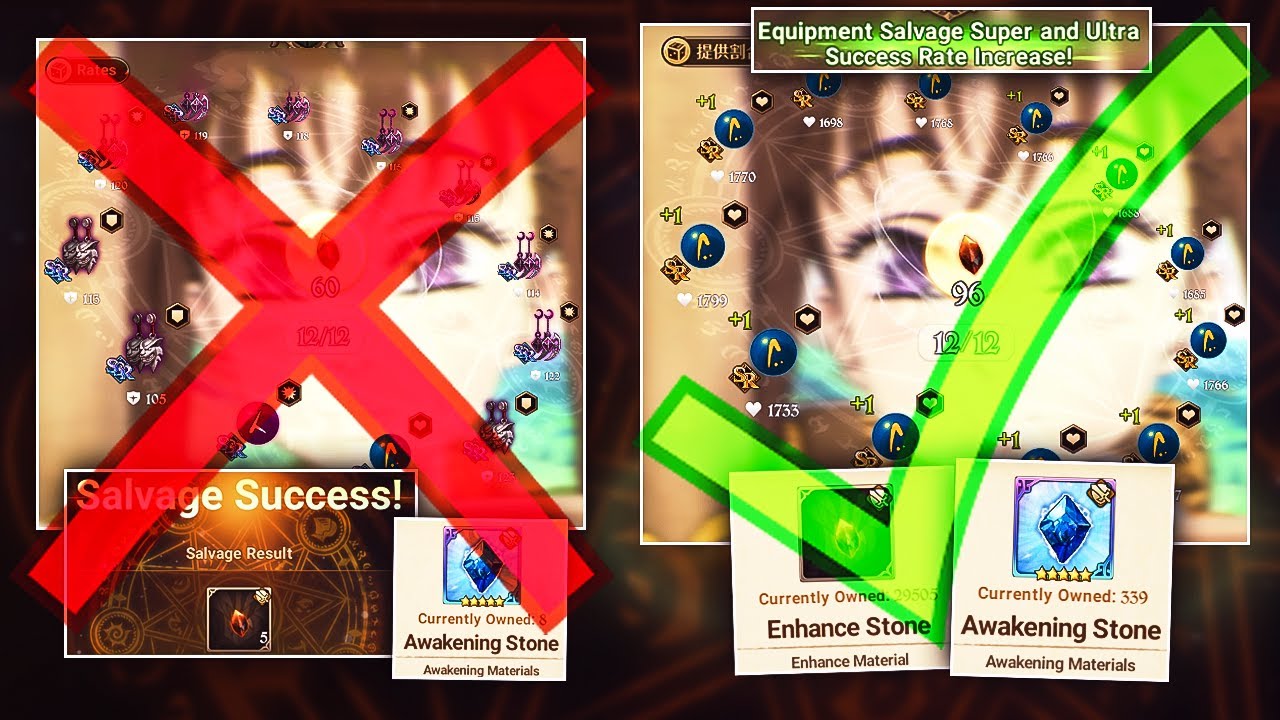 How To Farm Enhance & Awakening Stones *THE RIGHT WAY* Grand Cross! Tips & Tricks! (7DS Grand Cross)