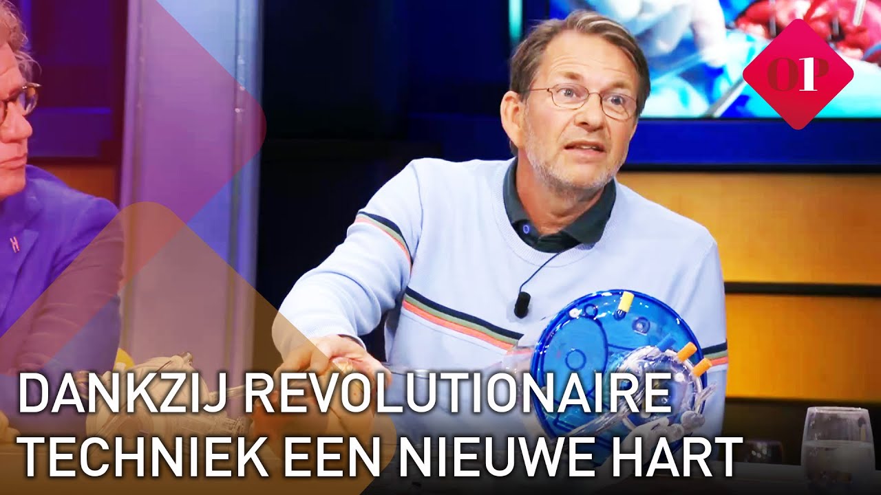 Hartchirurg Michiel Erasmus laat zien hoe de techniek van een nieuw hart werkt | Op1