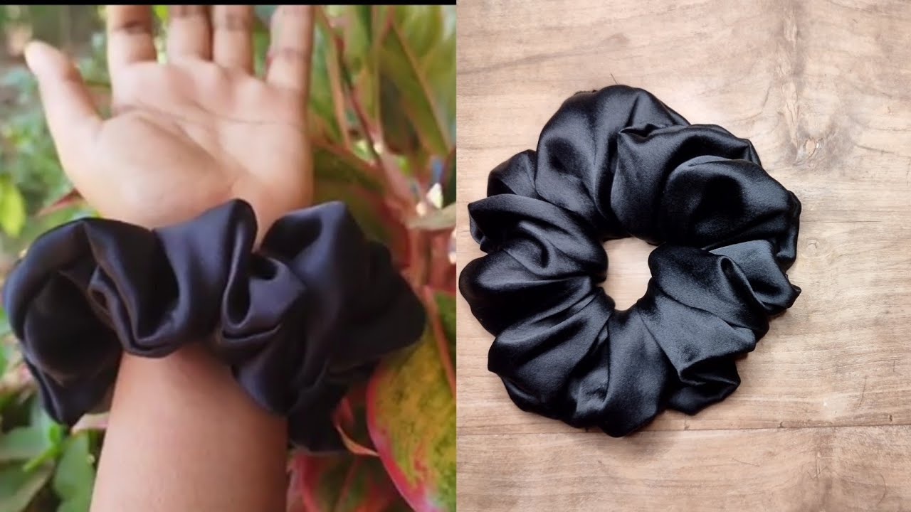 Satin Scrunchies making | How to make XL Scrunchies | Easy Scrunchies making