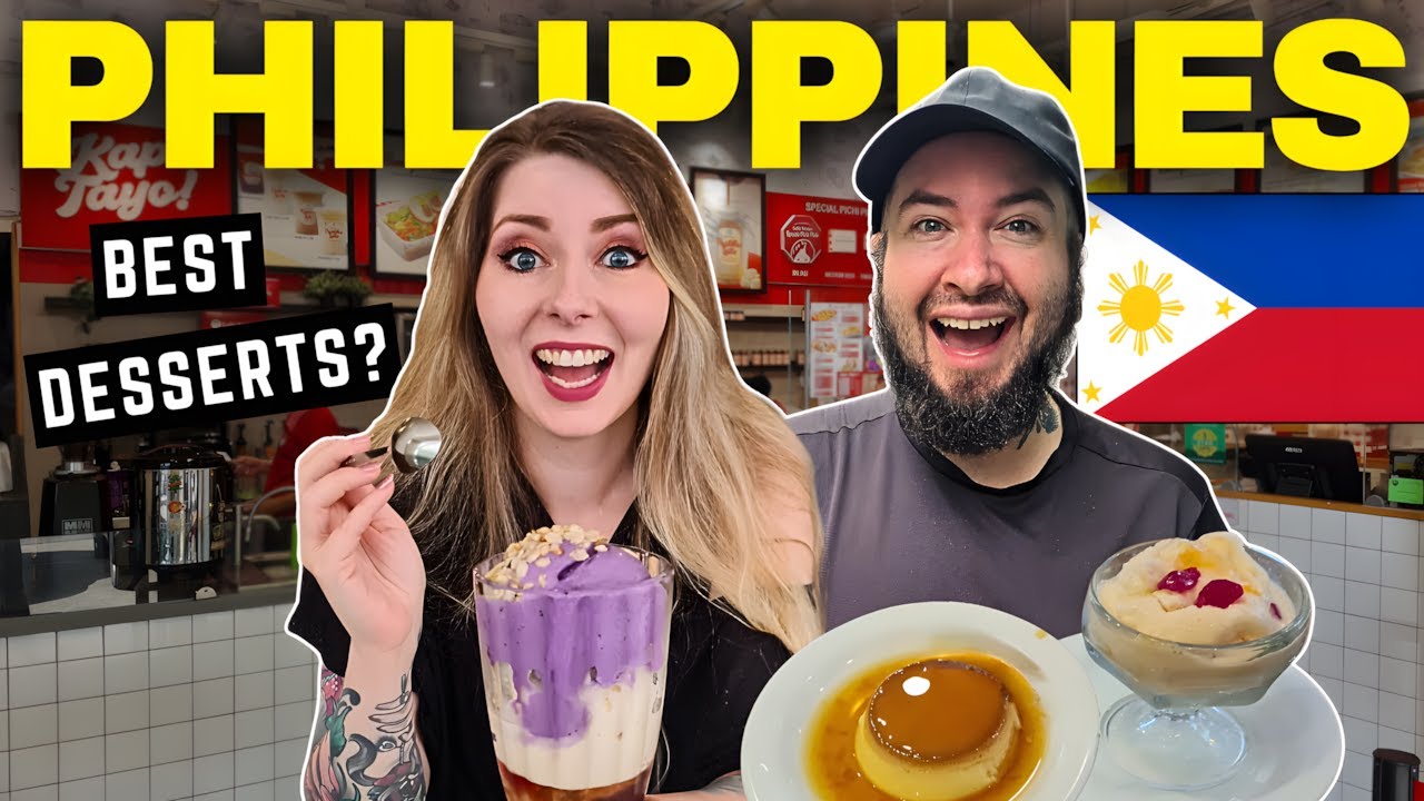 We tried FILIPINO DESSERTS for the FIRST TIME 🇵🇭 - BEST DESSERTS in ASIA?