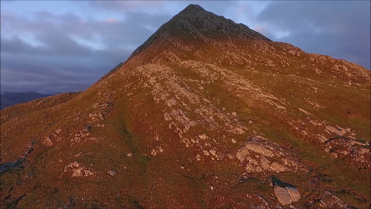 Ben Stack by drone, North West Scotland