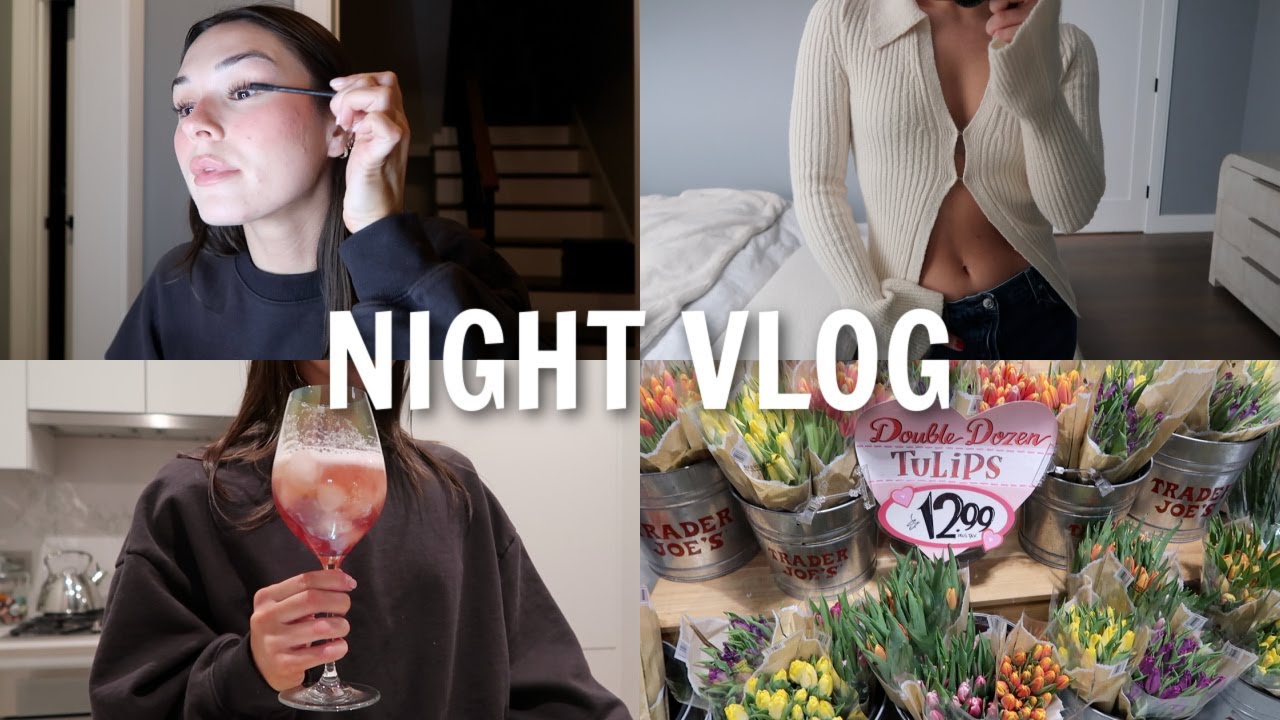 NIGHT VLOG: my revolve collection updates, a little haul & cooking with emma