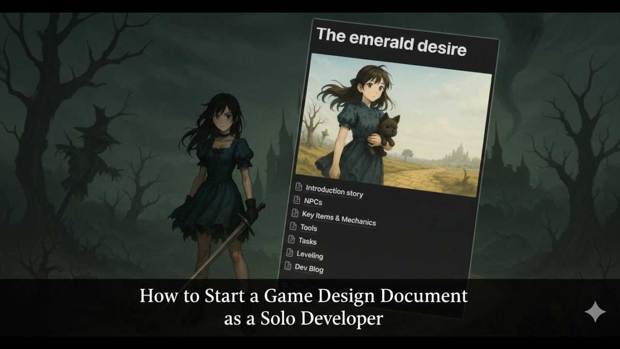 HOW TO START a Game Design Document (Solo Dev Devlog)