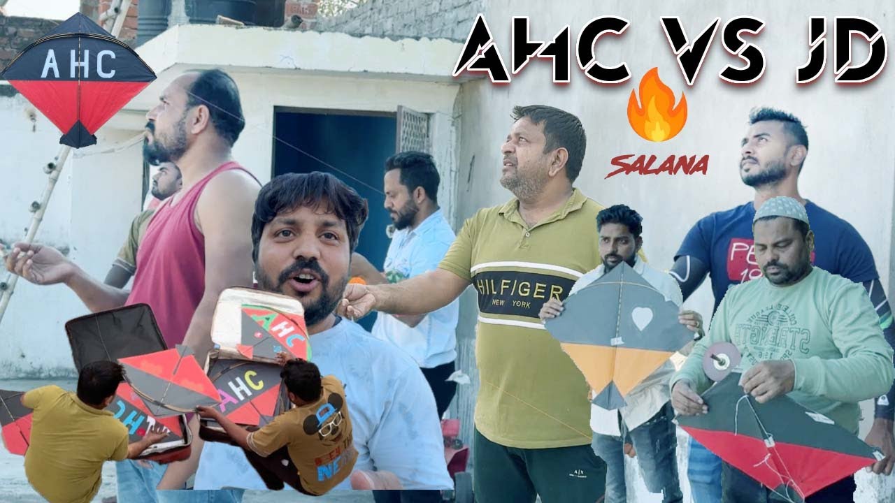 Salana Kite Fighting | Ahc Vs Jd | Rooftop Kite Flying | Lucknow Kite Fight | Kite Cutting