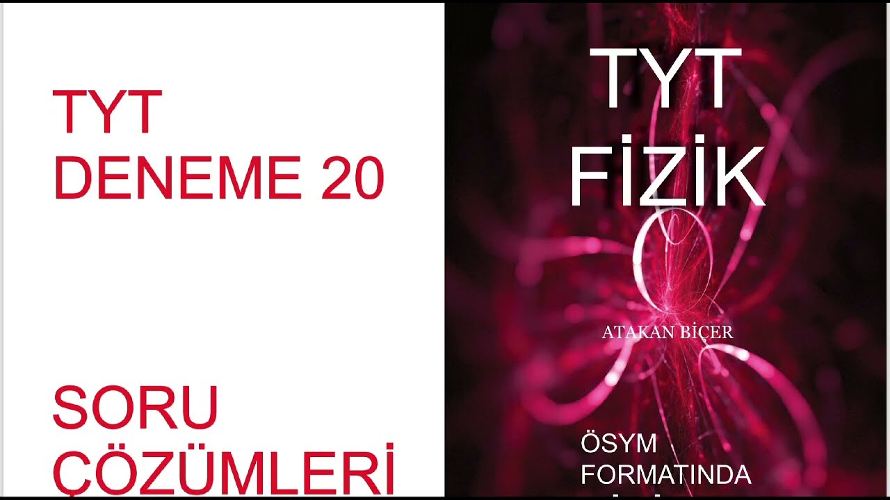 TYTDENEME 20 SORU ÇÖZÜMLERİ#TYTdenemefizik#denemefizik#bonusyayıncılık