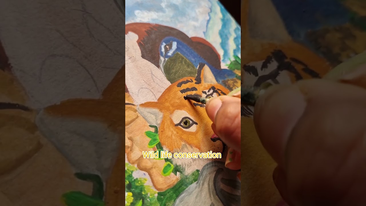wildlife conservation art #kuzoarts1803 #saveanimals #savebiodiverty #ecofriendlyart #cardboardard
